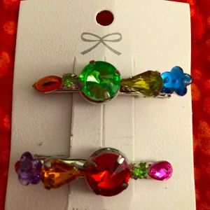 Small Rhinestone Hair Clips